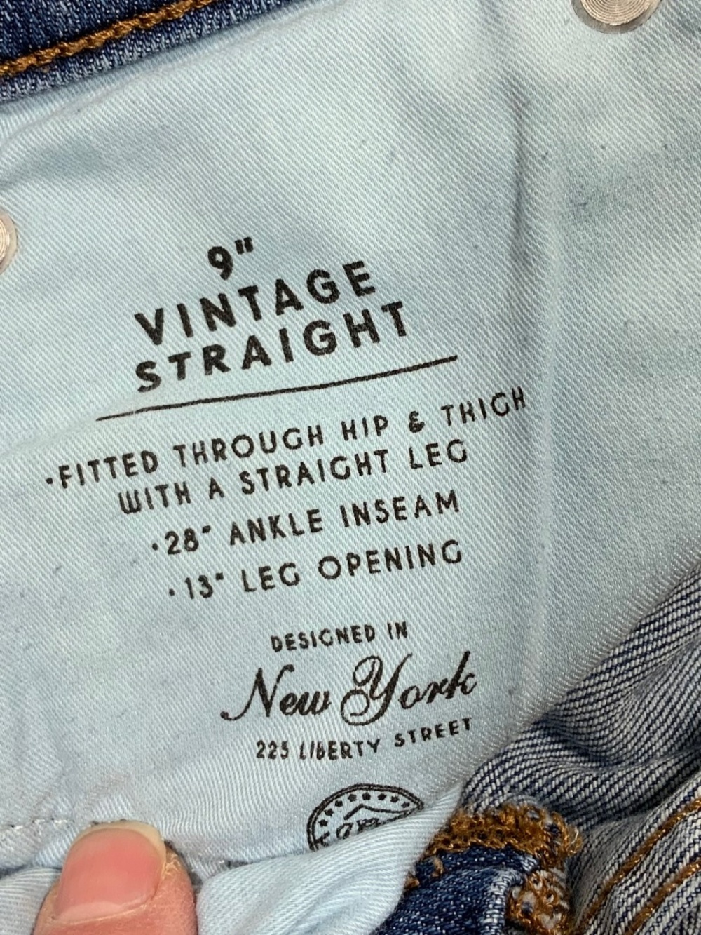 J.Crew 9" Vintage Straight Ankle Jeans - Size 30 - Picture 11 of 12